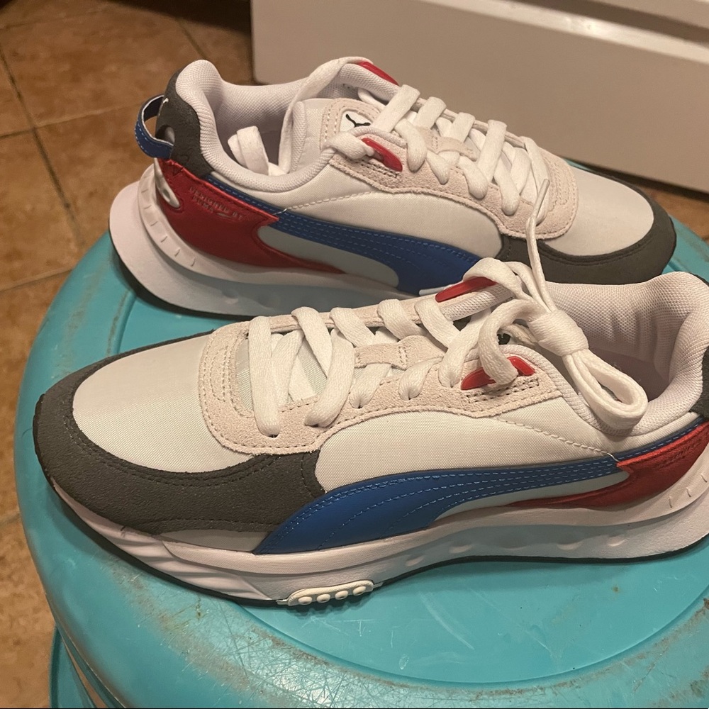 puma wild rider rollin boys shoes 382028-03 size 6Y